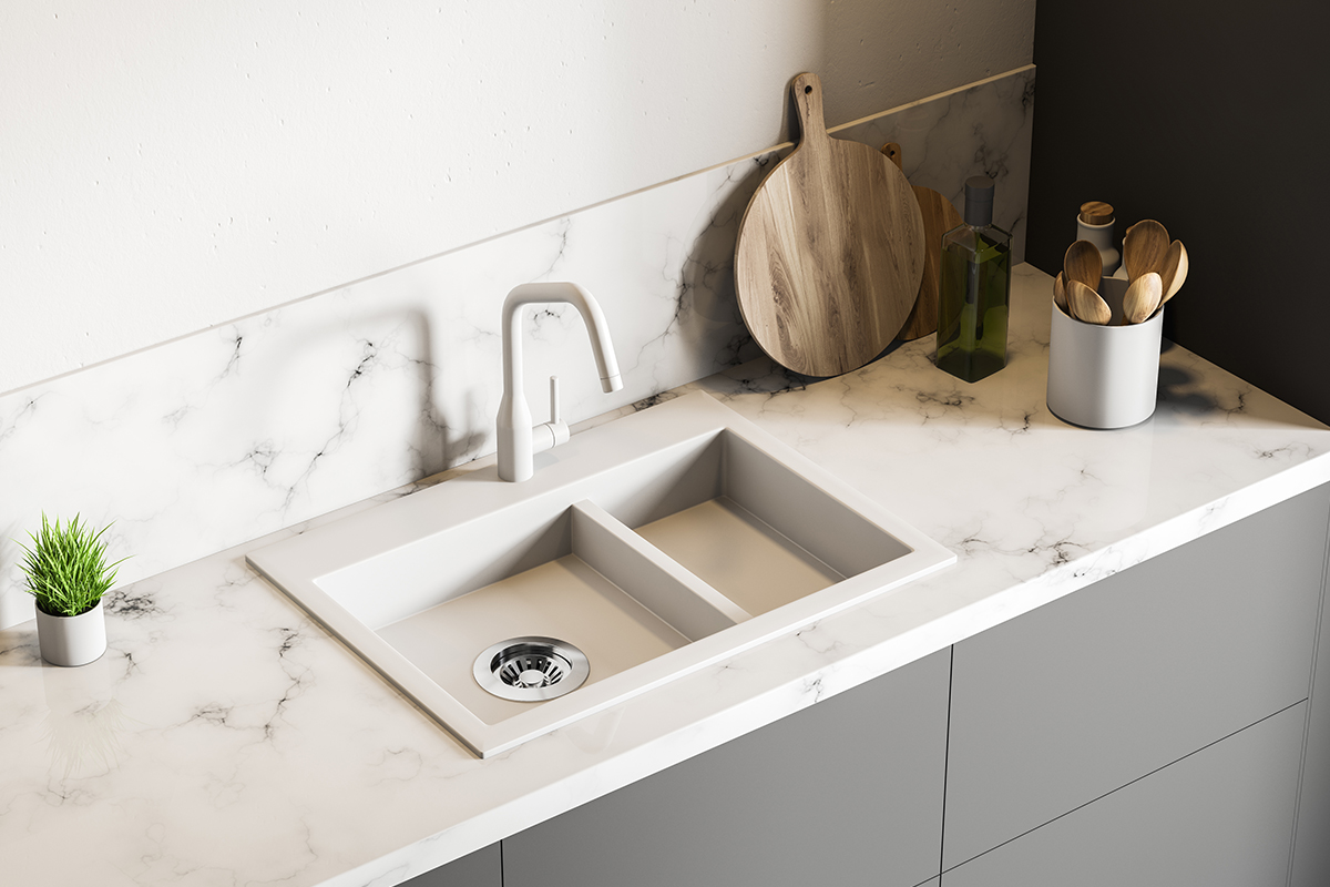 Plan de travail marbre