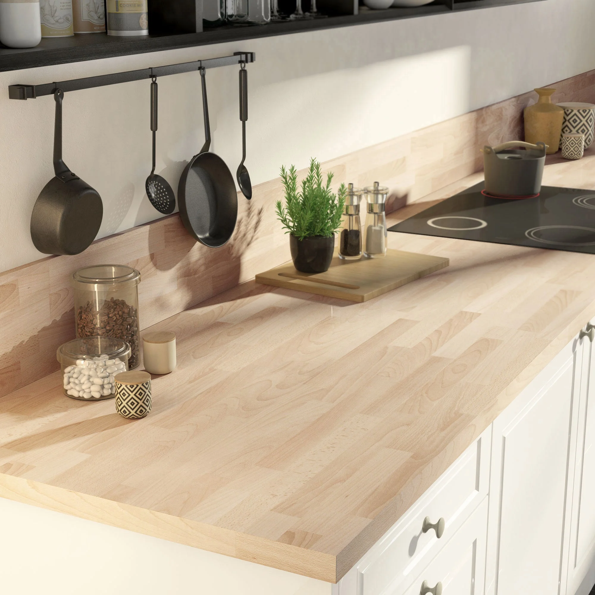 Plan de travail stratifié compact